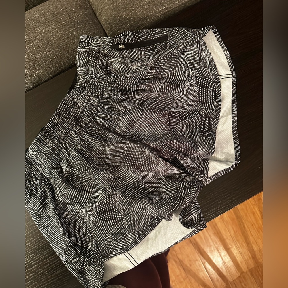 lululemon athletica Black and White Athletic Shorts